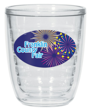 12 oz. Tritan Double Wall Tumblers with Dome Decal