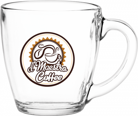 16 oz. Glass Bistro Coffee Mug