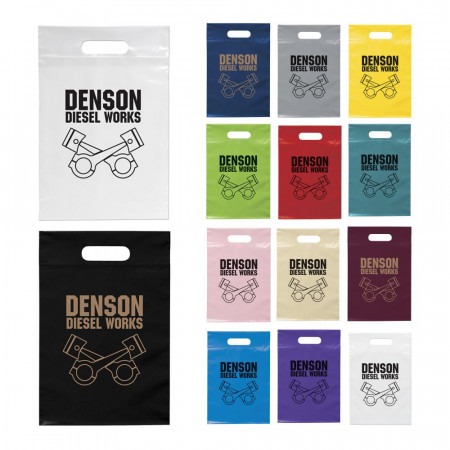 Plastic Die Cut Handle Bags (9.5" x 14")