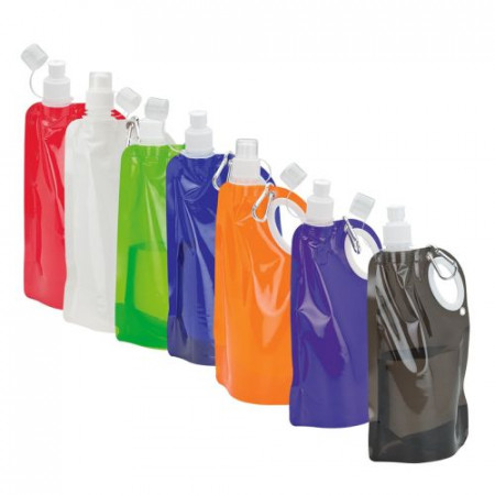 25 oz. PE Collapsible Water Bottles with Handle