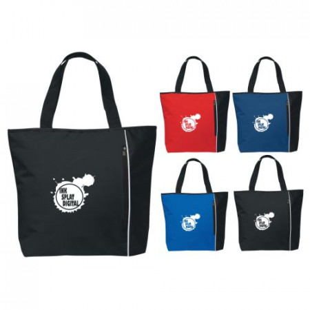 Classic Tote with Zippered Pocket (19" x 15" x 5")