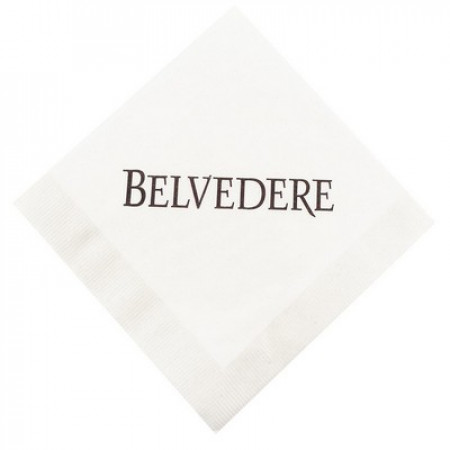 White 1-Ply Beverage Napkins