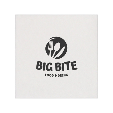 White Lasting Impression Beverage Napkins