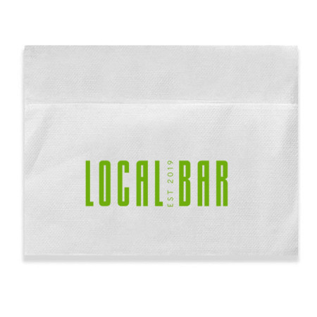 Bleached Single Ply 3/4 Fold Dispenser Napkins