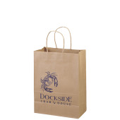 Eco Kraft Shopping Bags (10" x 13" x 5")