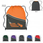 Two-Tone Sports Pack with Front Zipper (14" x 18")