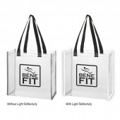 Clear Reflective Tote Bag (12" x 12" x 6")
