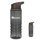 24 oz. Tritan Charcoal Gripper Bottle with Straw