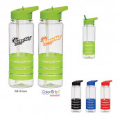 24 oz. Banded Gripper Bottles with Straw