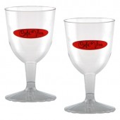 5 oz. Clear Plastic Wine Goblet