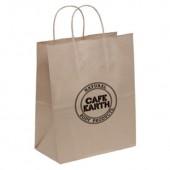 Eco Kraft Shopping Bags (10" x 13" x 5")