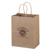 Eco Kraft Shopping Bags (7.75" x 9.75" x 4.75")