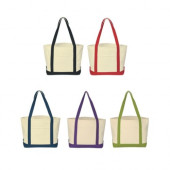 Heavy Cotton Canvas Boat Tote (20.5" x 13" x 7")