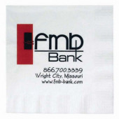 White 1-Ply Beverage Napkins (Large Quantities)