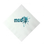 Foil Stamped White 3-Ply Beverage Napkins