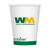 12 oz. Eco-Friendly White Paper Cups