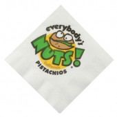 White Beverage Napkins (3-Ply)