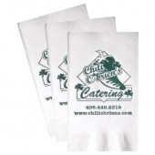 White Dinner Napkins (Recycled 3-Ply - Large Quantities)
