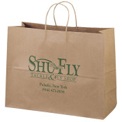 Eco Kraft Shopping Bags (16" x 12" x 6")