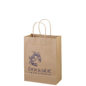 Eco Kraft Shopping Bags (10" x 13" x 5")