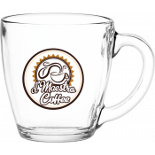 16 oz. Glass Bistro Coffee Mug