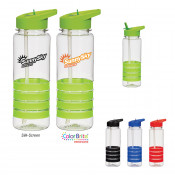 24 oz. Banded Gripper Bottles with Straw