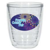 12 oz. Tritan Double Wall Tumblers with Dome Decal