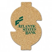 Cork Dollar Sign Coasters (Large)