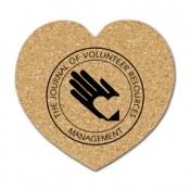 Cork Heart Coasters (Large)