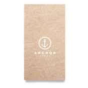 Foil Stamped Kraft 1-Ply 1/8 Fold Dinner Napkins