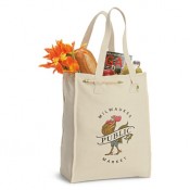 Natural Recycled Cotton Market Bag (11" x 15.5" x 6")