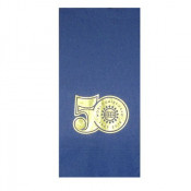 Foil Stamped Colored 1/8 Fold Dinner Napkins