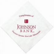 White Linen Embossed Beverage Napkins