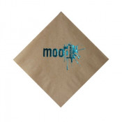 Foil Stamped 1-Ply Kraft Beverage Napkins