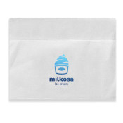 Foil Stamped Bleached 1-Ply 3/4 Fold Napkins