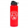 Transparent Red Bottle w/ Black Flip Lid