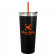 Black w/ Orange Straw