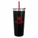 Black w/ Red Straw