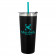 Black w/ Teal Straw