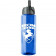 Transparent Blue Bottle w/ Black/Gray Flip Straw Lid