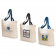 Colored Handle Cotton Tote (15.5" x 12" x 4")