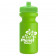 Lime Green Bottle and Push Pull Lid