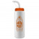 White Bottle w/ Orange Straw Lid